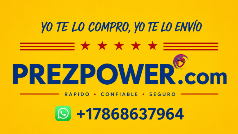 Banner Prezpower.com envíos a Paraguay